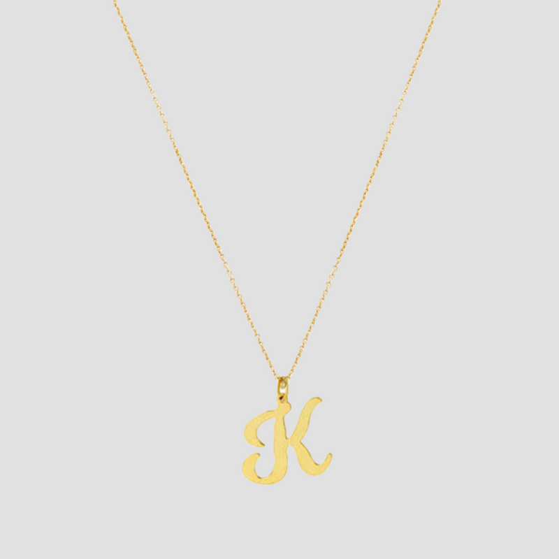 THE SIGNATURE SCRIPT PENDANT NECKLACE - The M Jewelers