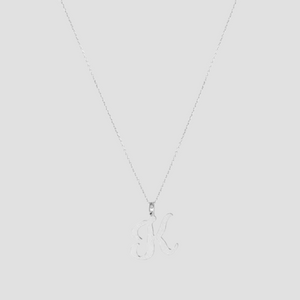 THE SIGNATURE SCRIPT PENDANT NECKLACE - The M Jewelers
