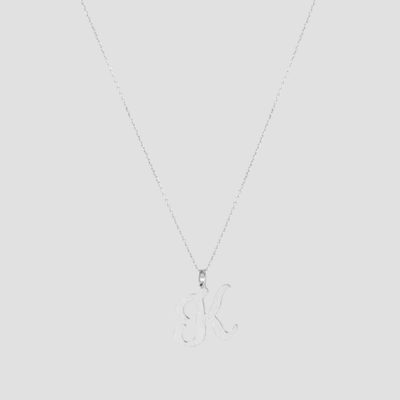 THE SIGNATURE SCRIPT PENDANT NECKLACE - The M Jewelers