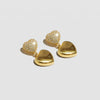 THE PAVE’ DOUBLE HEART EARRINGS