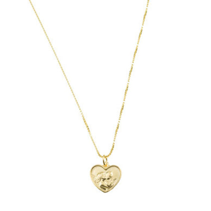 THE TINY ANGEL HEART PENDANT NECKLACE