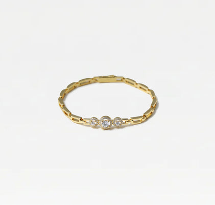 THE THREE STONE LIA BRACELET