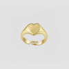 The Tiny Heart Pinky Signet Ring