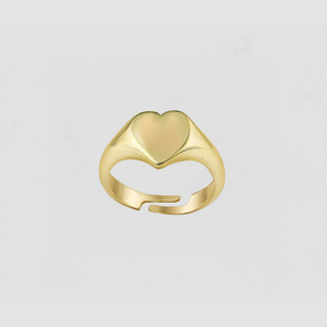 The Tiny Heart Pinky Signet Ring