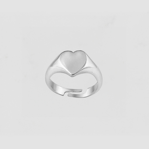 The Tiny Heart Pinky Signet Ring
