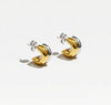 THE TWO TONE MINI HUGGIE HOOPS
