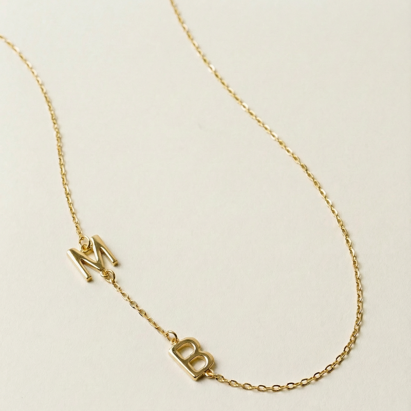 The Two Initial Essential Necklace