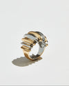 THE TWO TONE CRESCENT RING