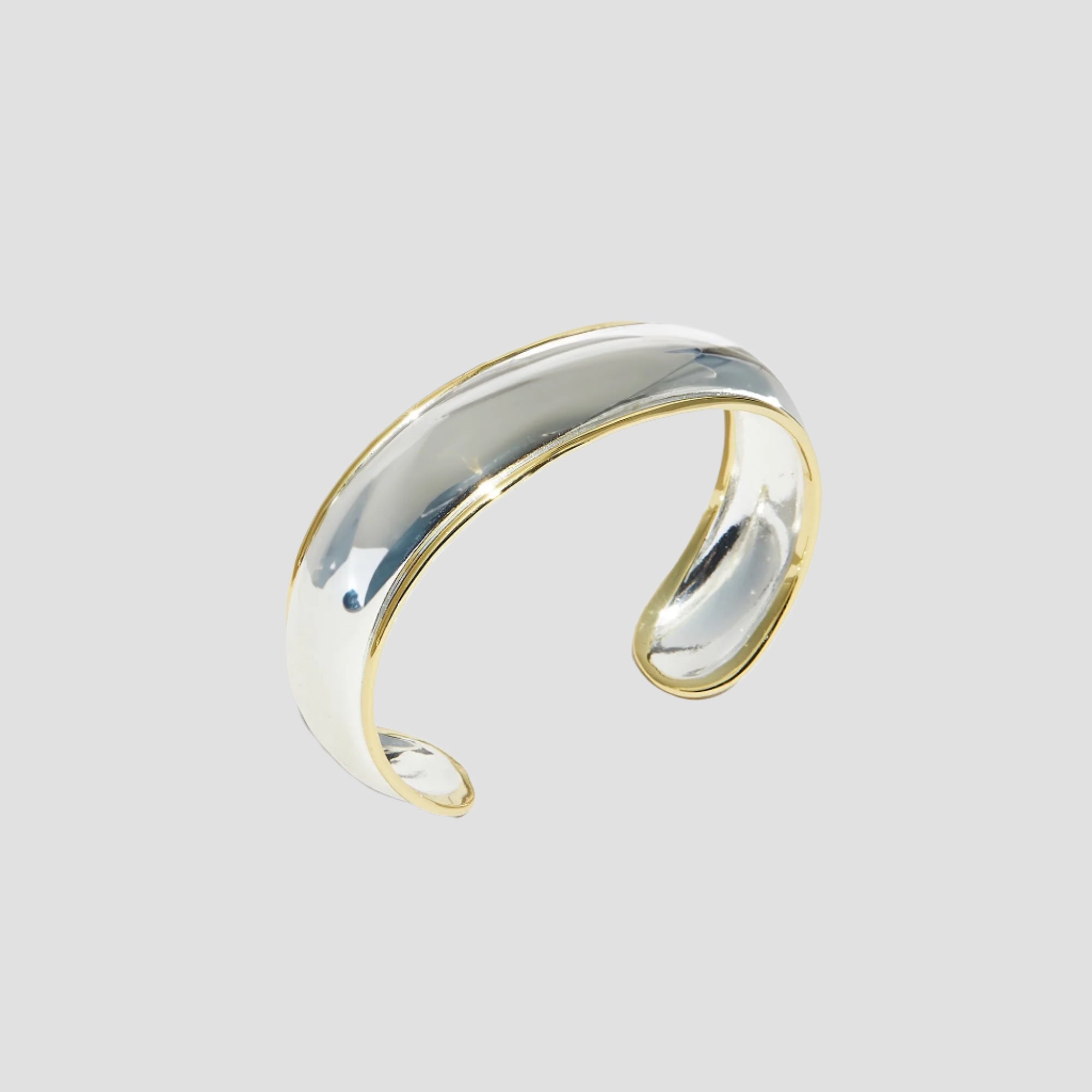 THE TWO TONE MID SIZE CUFF BRACELET