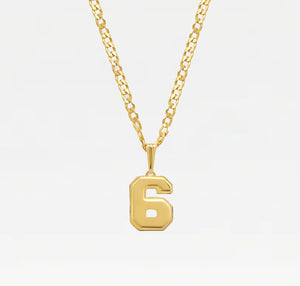 The Varsity Number Pendant Necklace