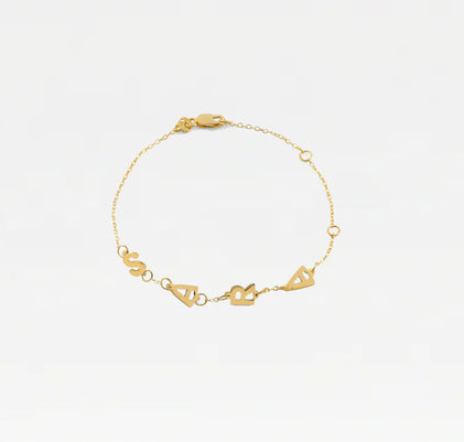 Vertical Name Bracelet