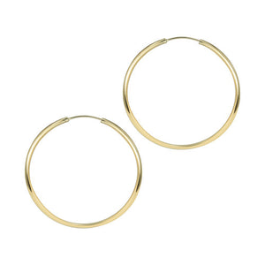 18k gold chrystie hoop earrings