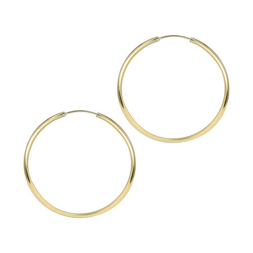 18k gold chrystie hoop earrings