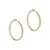 THE LARGE PAVE' 925 HOOPS