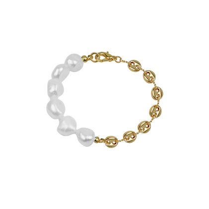 pearl link bracelet