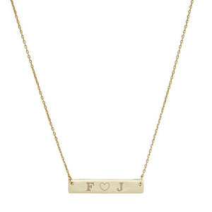 initial letters crush necklace