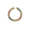 rainbow cuban link bracelet