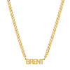 curb chain nameplate necklace