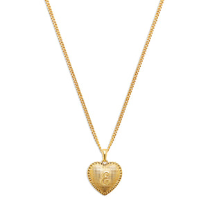 heart necklace with letter