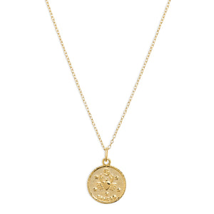 zodiac medal necklace