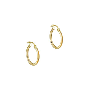 10k gold medium hoop earrings