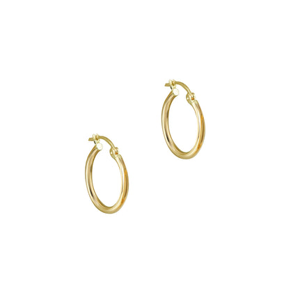 10k gold medium hoop earrings