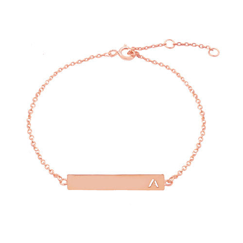 THE SINGLE INITIAL CUTOUT BRACELET