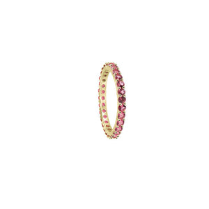 pink colored band ring