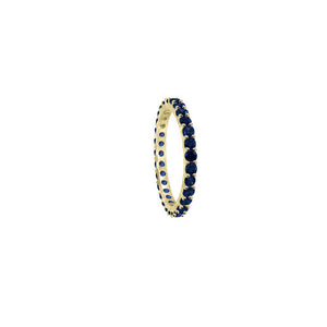 blue colored band ring
