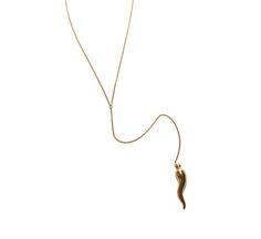 cornicello italian horn pendant drop chain necklace