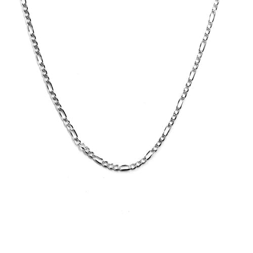 silver figaro chain