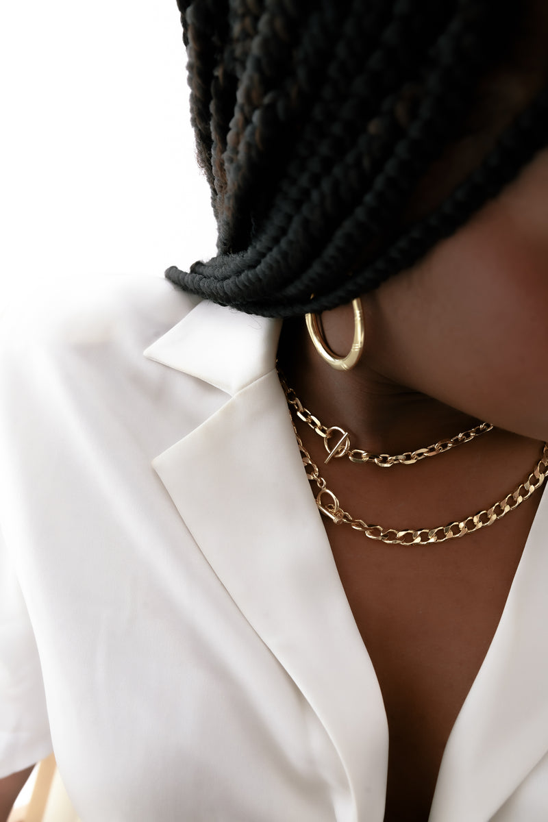 THE CURB LINK TOGGLE NECKLACE