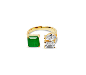 THE AVERY EMERALD PEAR RING