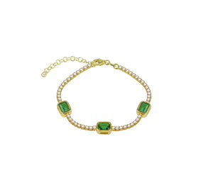 THE GREEN EMERALD TENNIS BRACELET (CHAPTER II BY GREG YÜNA X THE M JEWELERS)