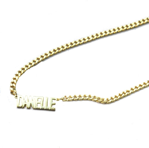 THE MINI NAMEPLATE NECKLACE (MENS)