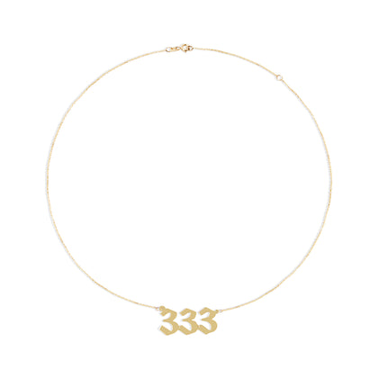 333 angel number necklace
