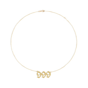 999 angel number necklace