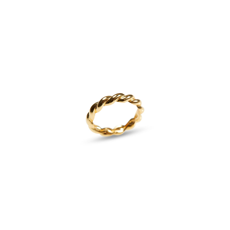 gold twisted mercer ring