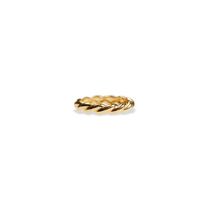 18k gold vermeil twisted mercer ring