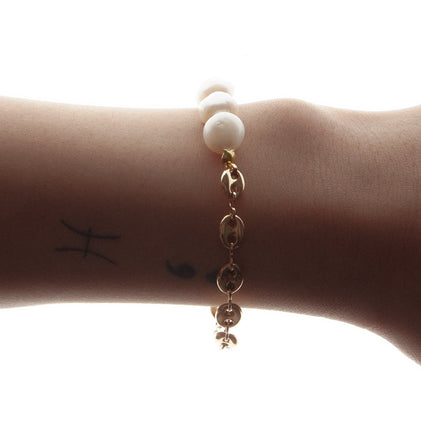 iris pearl link bracelet