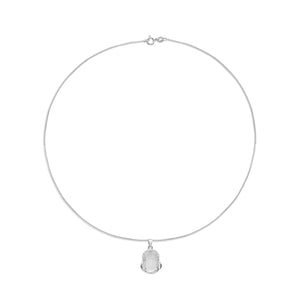 silver happy buddhe pendant necklace