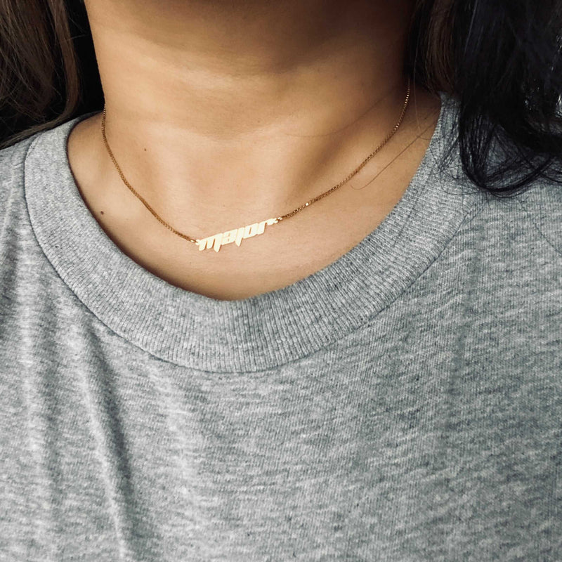 frame letters name necklace