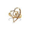 THE 10KT HEART INITIAL RING