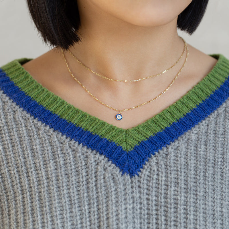 THE FIGARO EVIL EYE LAYERING NECKLACE