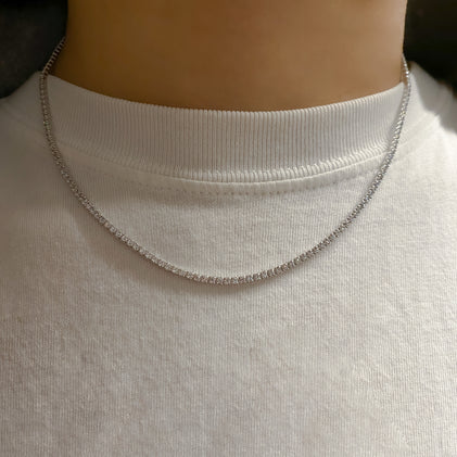 THE THIN TENNIS NECKLACE