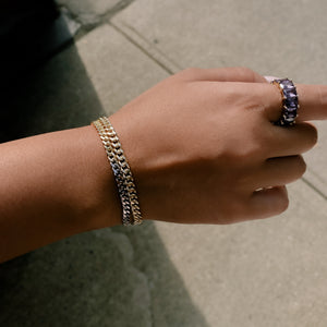 THE TWO TONE CURB BRACELET