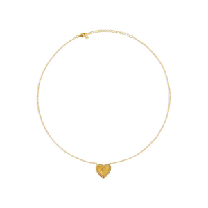 l initial letter heart pendant necklace