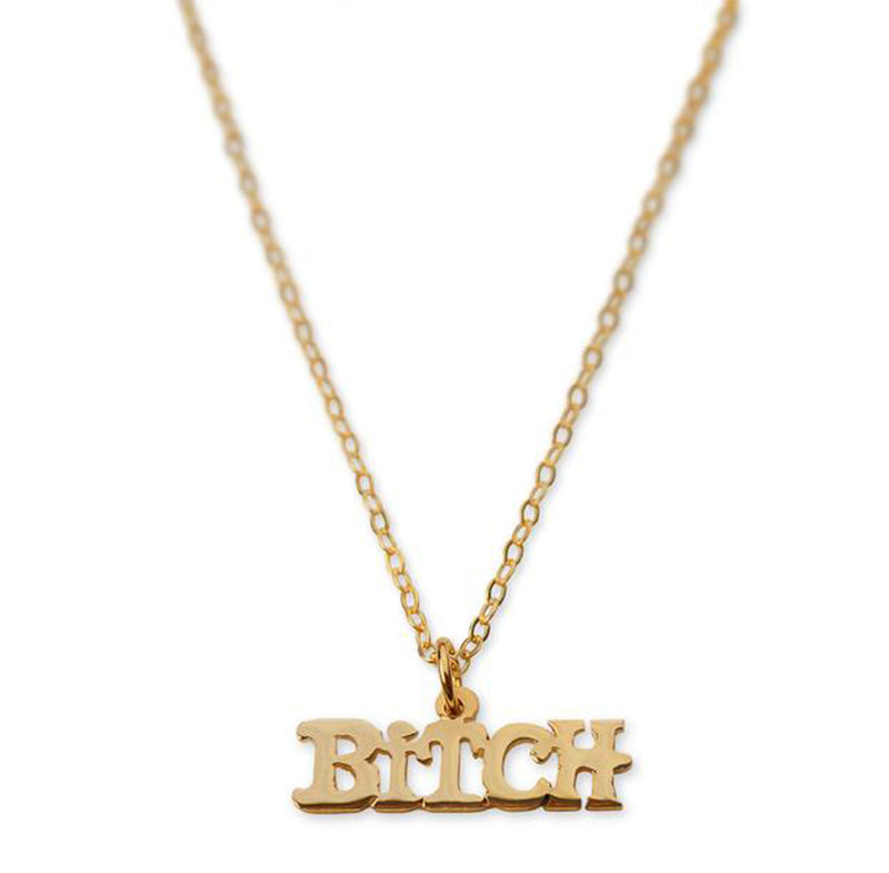 b word pendant necklace