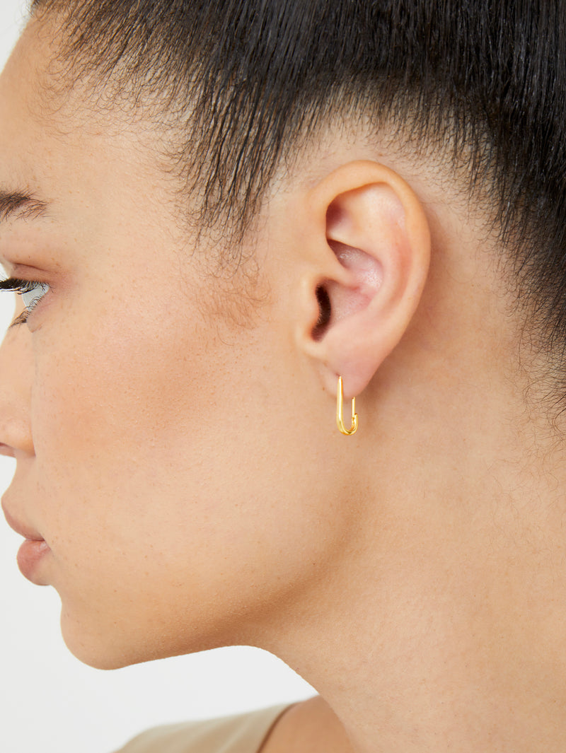 mini paper clip earrings