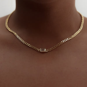curb collar choker necklace